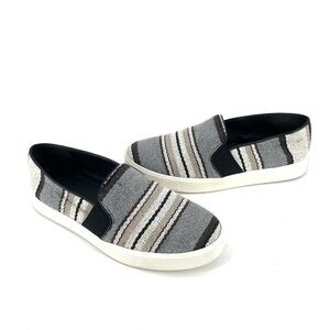 Vince Blair Striped Woven Slip On Sneaker